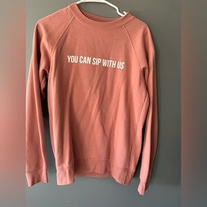 Brunette The Label Mauve Graphic Sweater